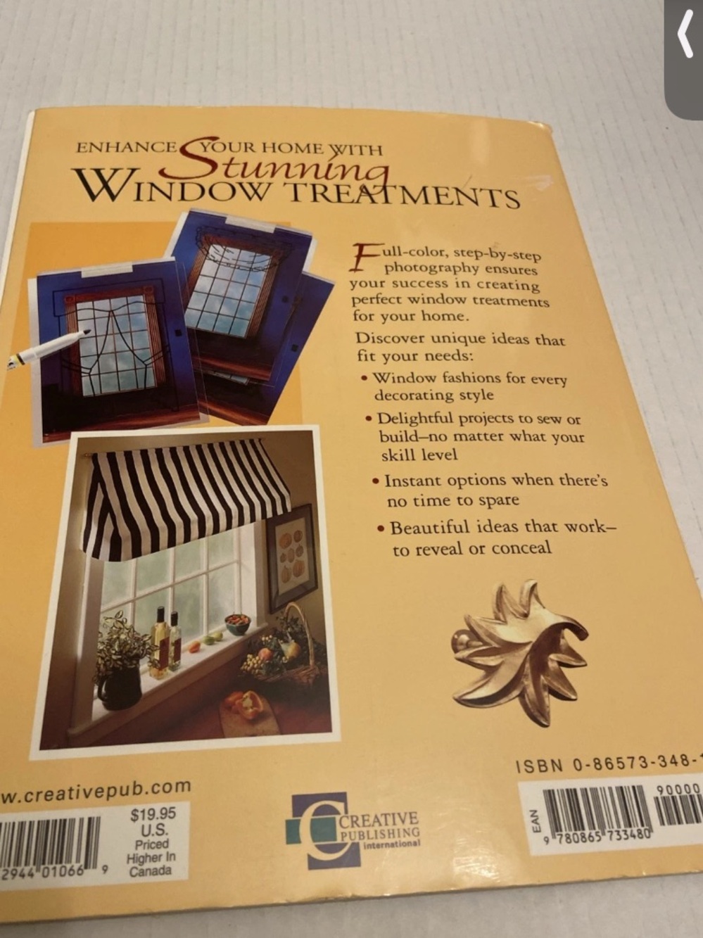 Windows with Style: Do-it-yourself window treatments" Paperback Book. - Picture 2 of 4